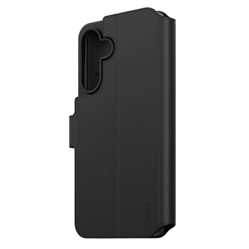 Étui pour Samsung Galaxy A56 A566, PanzerGlass, avec fonction support et portefeuille, Noir