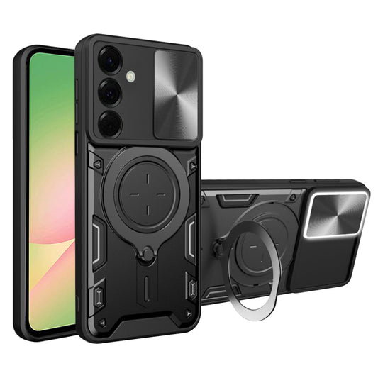 Custodia per Samsung Galaxy A56 A566, Techsuit, CamGuard Pro, Nera