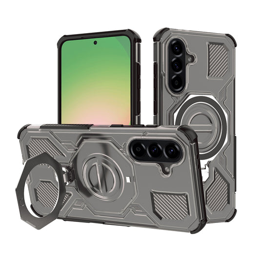 Étui pour Samsung Galaxy A56 A566, Techsuit, Carbon Shield Pro, Noir Clair