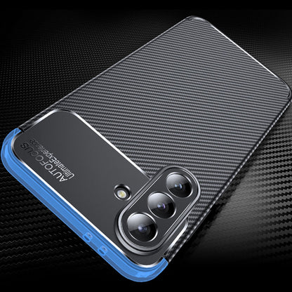 Custodia per Samsung Galaxy A56 A566, Techsuit, CarbonFiber, Nera