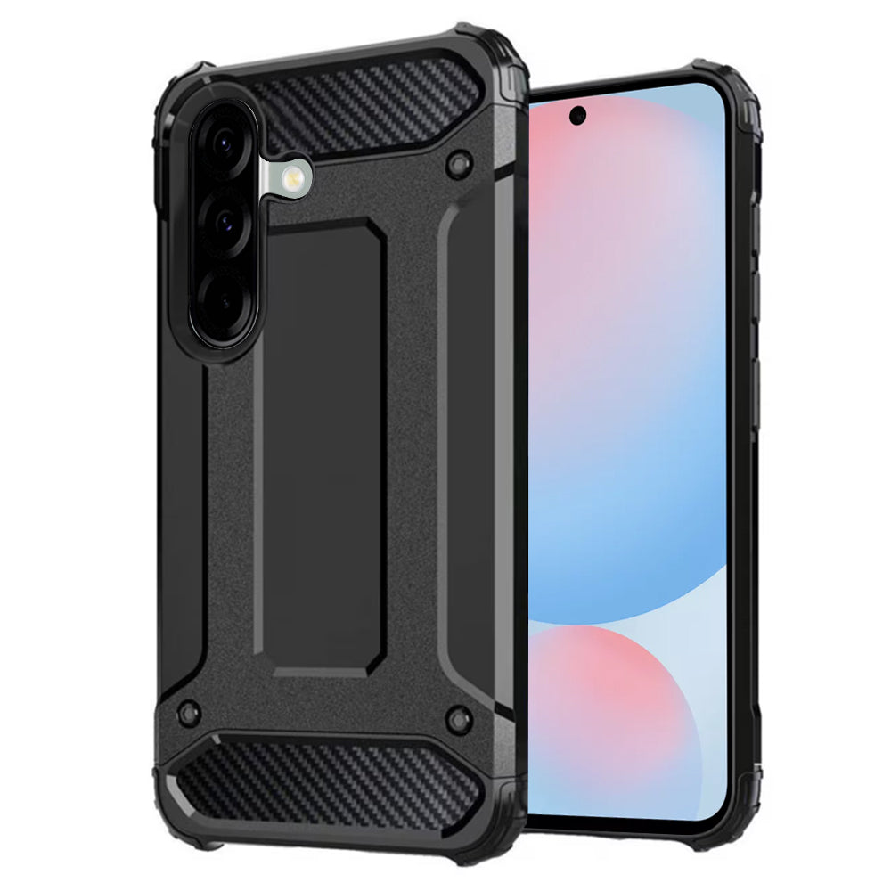 Hülle für Samsung Galaxy A56 A566, Techsuit, Hybrid Armor, Schwarz