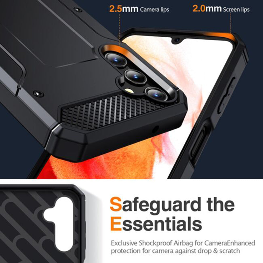 Hülle für Samsung Galaxy A56 A566, Techsuit, Hybrid Armor, Schwarz