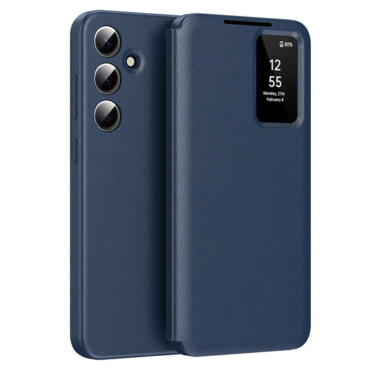 Coque pour Samsung Galaxy A56 A566, Techsuit, SmartView, Bleue