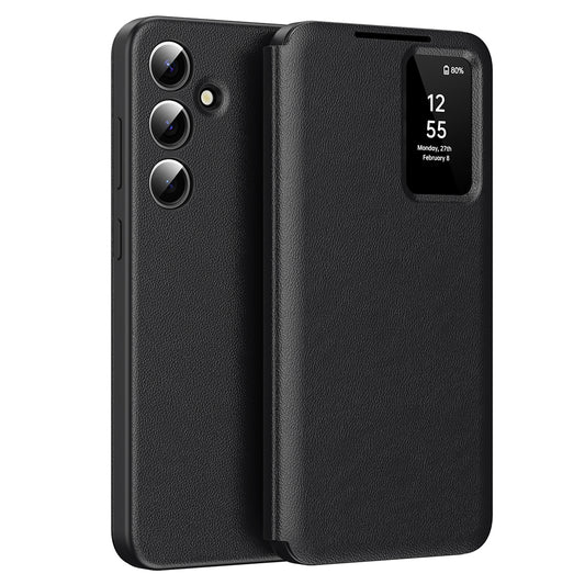 Coque pour Samsung Galaxy A56 A566, Techsuit, SmartView, Noire