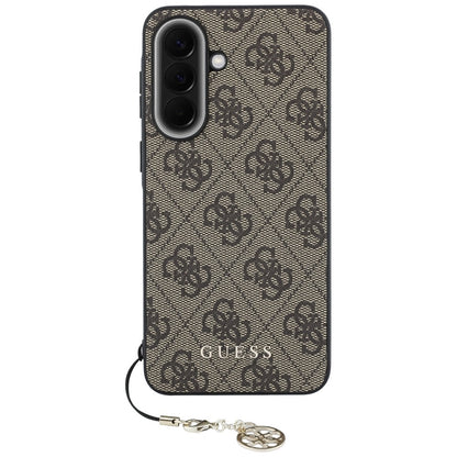 Hülle für Samsung Galaxy A57 5G, Guess, 4G Classic Logo Charm, Braun