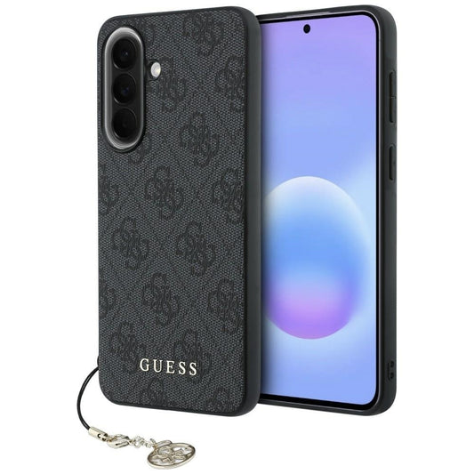 Custodia per Samsung Galaxy A57 5G, Guess, 4G Classic Logo Charm, Nera