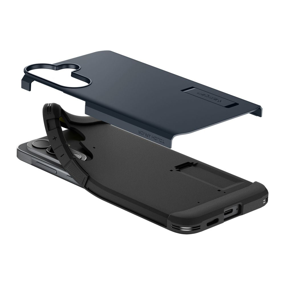 Custodia per Samsung Galaxy A57 5G, Spigen, Tough Armor, Blu ACS11126