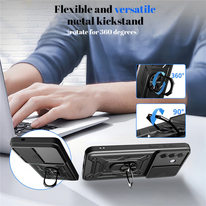 Custodia per Samsung Galaxy A57 5G, Techsuit, CamShield, Rosa Dorato