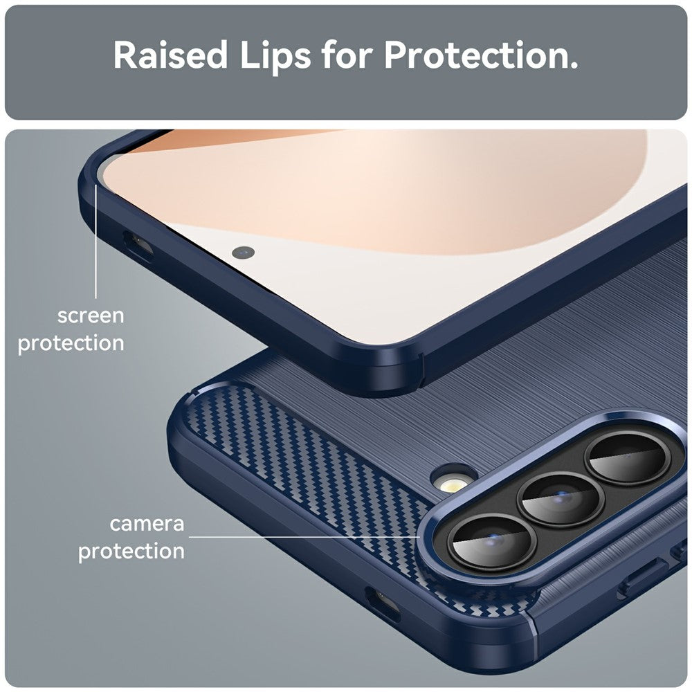 Hülle für Samsung Galaxy A57 5G, Techsuit, Carbon, Blau
