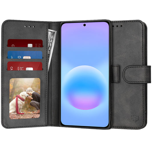 Étui pour Samsung Galaxy A57 5G, Techsuit, Diary Book, Noir