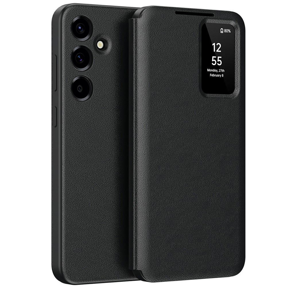 Hülle für Samsung Galaxy A57 5G, Techsuit, SmartView, Schwarz