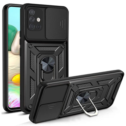 Custodia per Samsung Galaxy A71 A715, Techsuit, CamShield, Nera