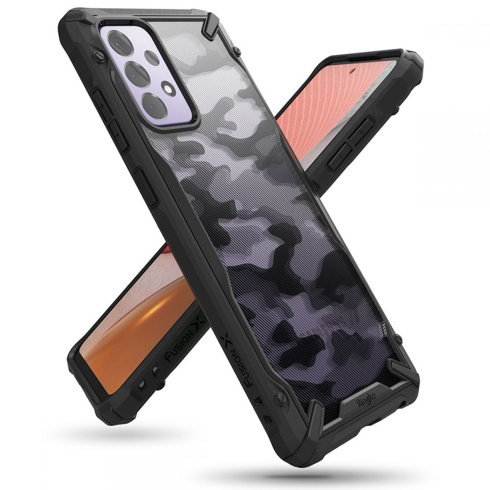 Custodia per Samsung Galaxy A72 A725 / A72 5G A726, Ringke, Fusion X Design, Camuffamento