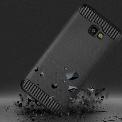 Custodia per Samsung Galaxy J4 Plus (2018) J415, Techsuit, Carbonio, Nera
