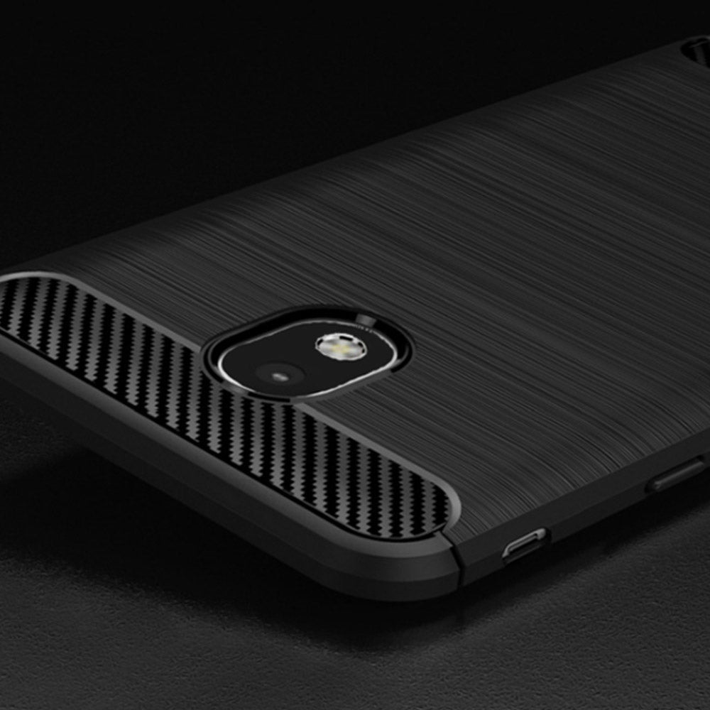 Coque pour Samsung Galaxy J5 (2017) J530, Techsuit, Carbone, Noire