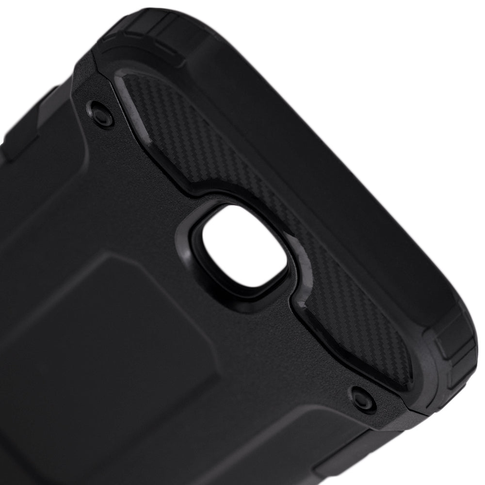 Custodia per Samsung Galaxy J5 (2017) J530, Techsuit, Hybrid Armor, Nera