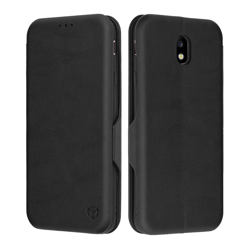 Coque pour Samsung Galaxy J7 (2017) J730, Techsuit, Safe Wallet Plus, Noire
