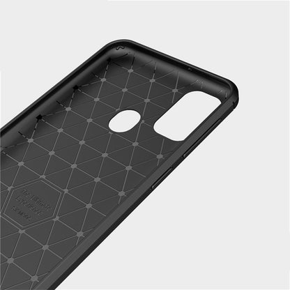 Hülle für Samsung Galaxy M21 M215 / M30s M307, Techsuit, Carbon, Schwarz