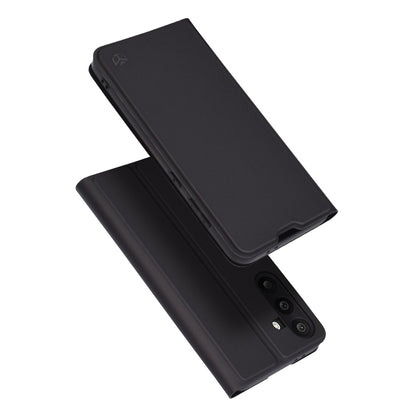 Custodia per Samsung Galaxy M56 M566, Techsuit, Magskin Book, Nera
