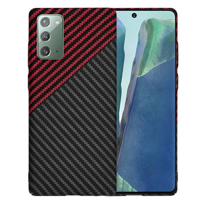 Case for Samsung Galaxy Note 20 5G N981 / Note 20 N980, Techsuit, Carbonite FiberShell, Black Red