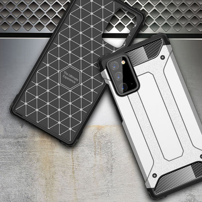 Custodia per Samsung Galaxy Note 20 5G N981 / Note 20 N980, Techsuit, Hybrid Armor, Nera