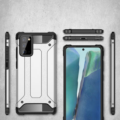 Custodia per Samsung Galaxy Note 20 5G N981 / Note 20 N980, Techsuit, Hybrid Armor, Nera