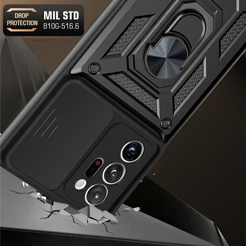 Hülle für Samsung Galaxy Note 20 Ultra 5G N986 / Note 20 Ultra N985, Techsuit, CamShield, Schwarz