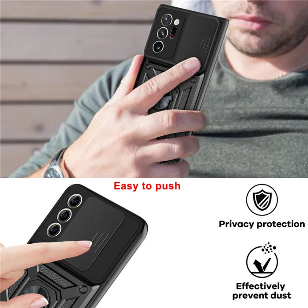 Hülle für Samsung Galaxy Note 20 Ultra 5G N986 / Note 20 Ultra N985, Techsuit, CamShield, Schwarz