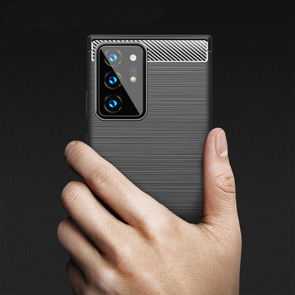 Coque pour Samsung Galaxy Note 20 Ultra 5G N986 / Note 20 Ultra N985, Techsuit, Carbone, Noire