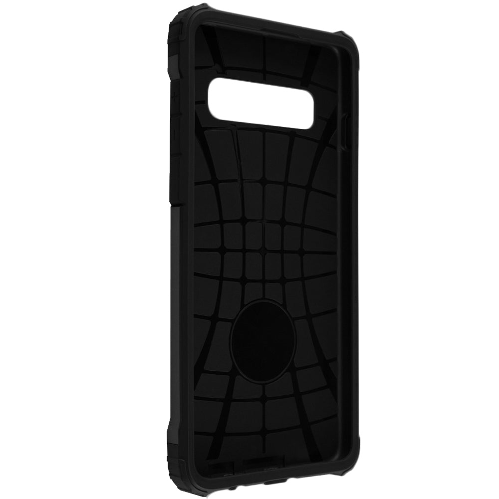 Custodia per Samsung Galaxy S10 G973, Techsuit, Hybrid Armor, Nera