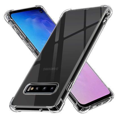 Custodia per Samsung Galaxy S10 G973, Techsuit, Shockproof Clear, Trasparente
