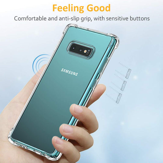 Custodia per Samsung Galaxy S10e G970, Techsuit, Shockproof Clear, Trasparente
