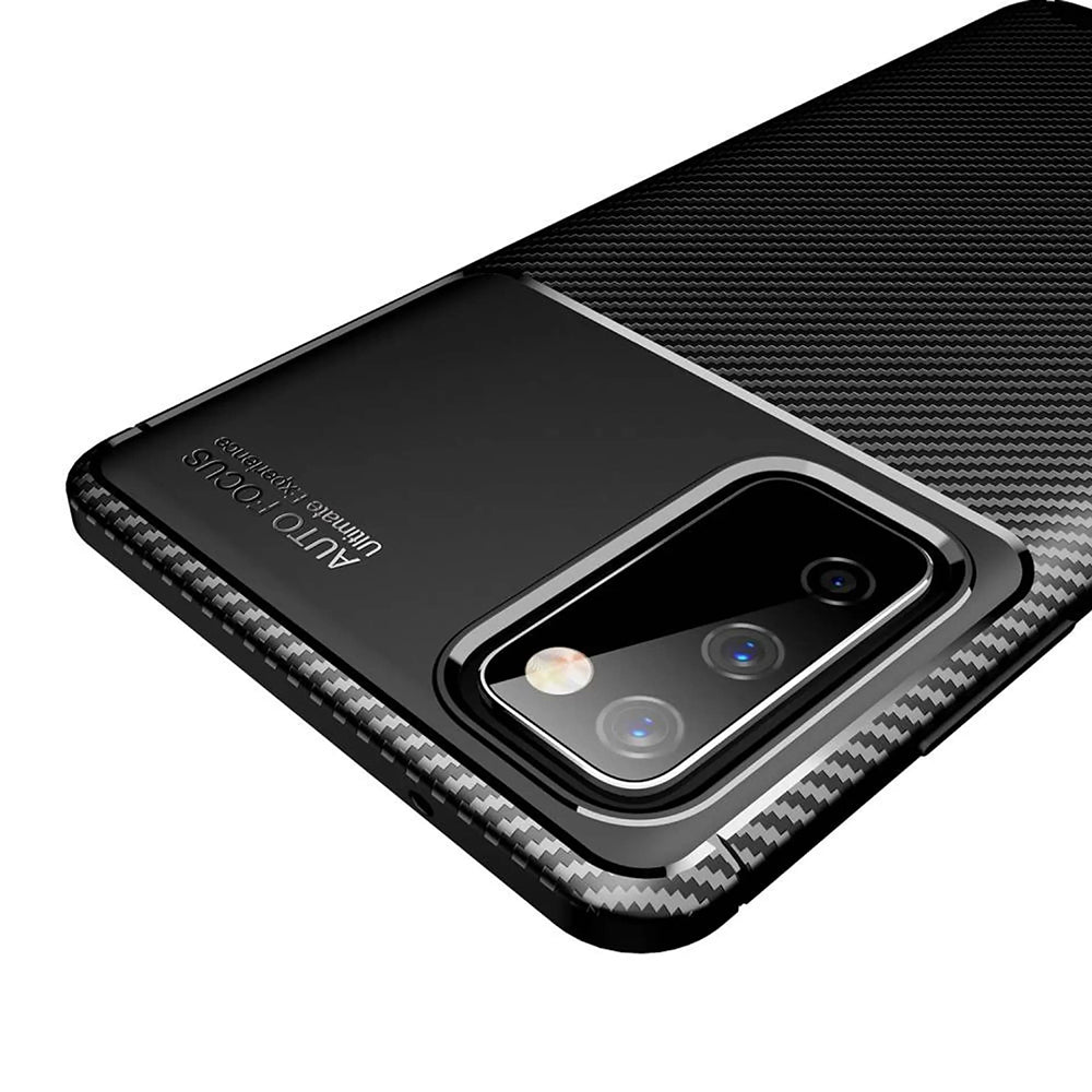 Custodia per Samsung Galaxy S20 FE 2022 G781 / S20 FE 5G G781 / S20 FE G780, Techsuit, CarbonFiber, Nera