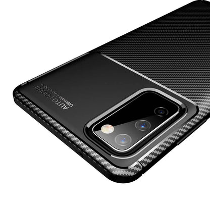 Custodia per Samsung Galaxy S20 FE 2022 G781 / S20 FE 5G G781 / S20 FE G780, Techsuit, CarbonFiber, Nera