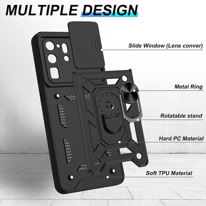 Custodia per Samsung Galaxy S20 Ultra 5G G988 / S20 Ultra G988, Techsuit, CamShield, Nera