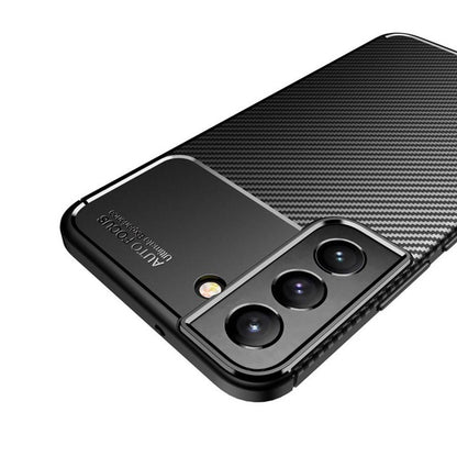 Custodia per Samsung Galaxy S21 5G G991, Techsuit, CarbonFiber, Nera