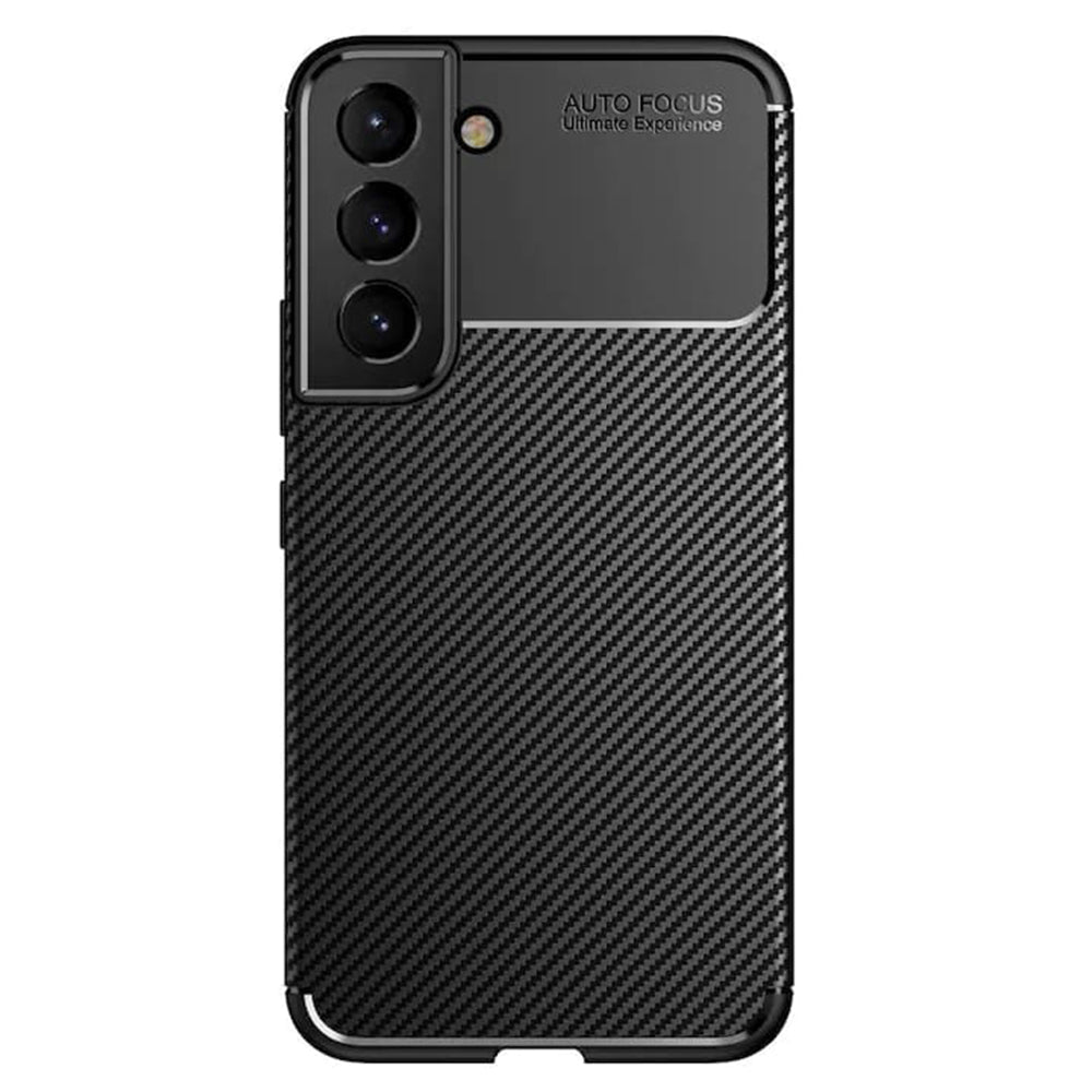 Hülle für Samsung Galaxy S21 FE 5G G990, Techsuit, CarbonFiber, Schwarz