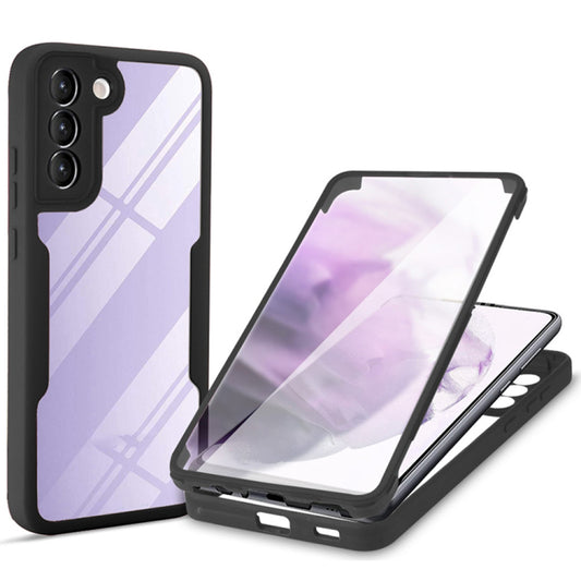 Custodia per Samsung Galaxy S21 FE 5G G990, Techsuit, ColorVerse 360, Nera