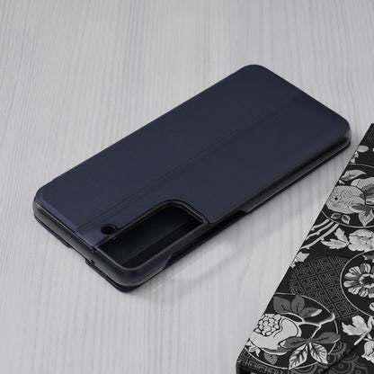 Custodia per Samsung Galaxy S21 FE 5G G990, Techsuit, eFold, Blu Scuro