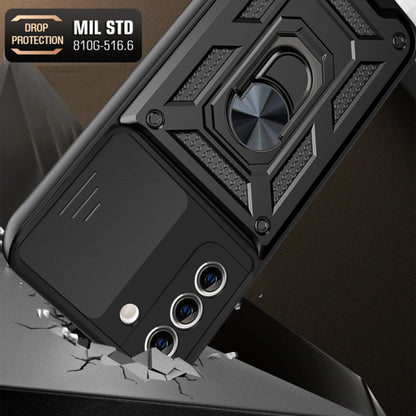 Custodia per Samsung Galaxy S21+ 5G G996, Techsuit, CamShield, Nera