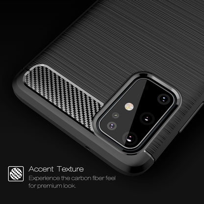 Custodia per Samsung Galaxy S21 Ultra 5G G998, Techsuit, Carbonio, Nera