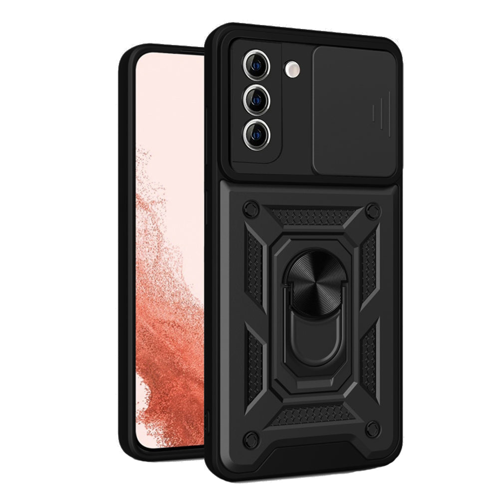Hülle für Samsung Galaxy S22+ 5G S906, Techsuit, CamShield, Schwarz