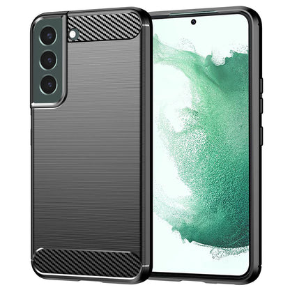Hülle für Samsung Galaxy S22+ 5G S906, Techsuit, Carbon, Schwarz