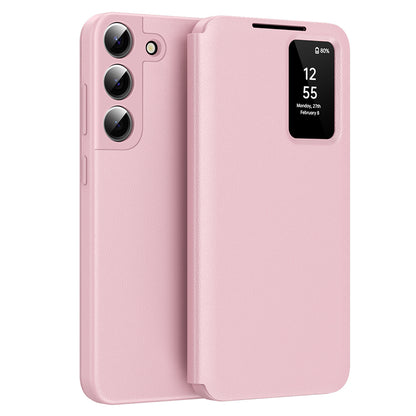 Custodia per Samsung Galaxy S22+ 5G S906, Techsuit, SmartView, Rosa