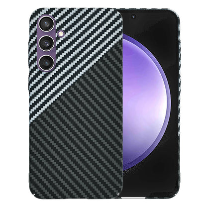 Hülle für Samsung Galaxy S23 FE S711, Techsuit, Carbonite FiberShell, Schwarz Grau