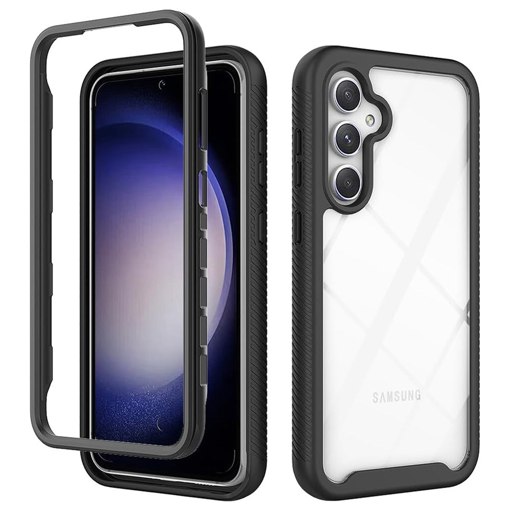 Custodia per Samsung Galaxy S23 FE S711, Techsuit, Defense360 Pro, Nera