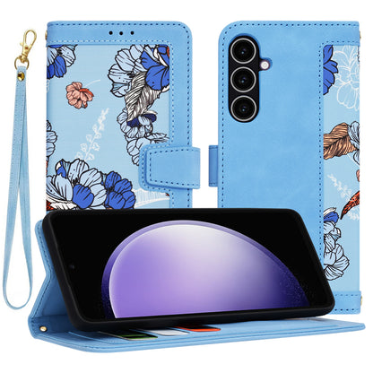 Hülle für Samsung Galaxy S23 FE S711, Techsuit, FlipCraft, Blau