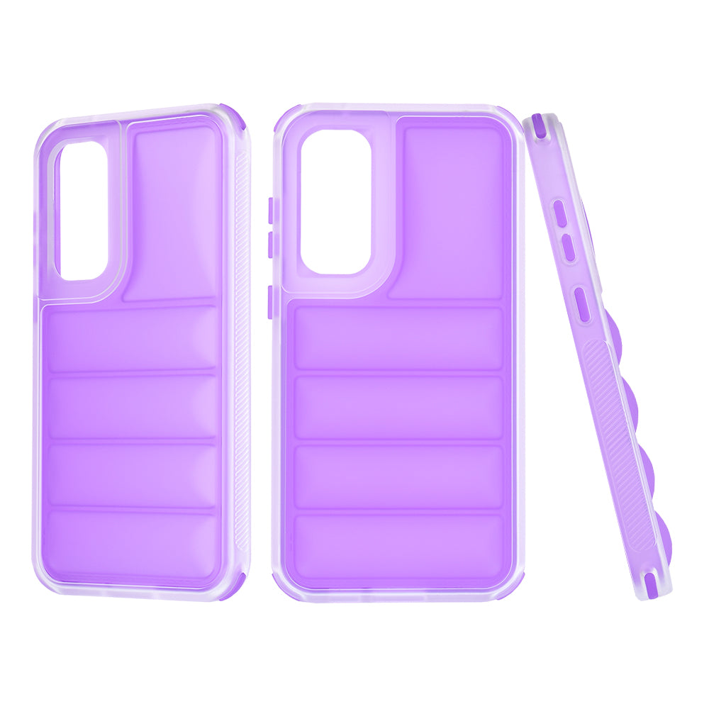Custodia per Samsung Galaxy S23 FE S711, Techsuit, Wave Shield, Viola