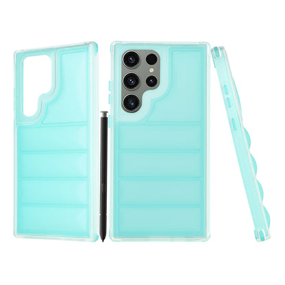 Custodia per Samsung Galaxy S23 FE S711, Techsuit, Wave Shield, Turchese
