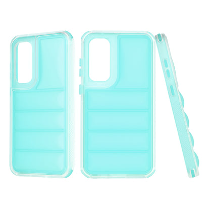 Custodia per Samsung Galaxy S23 FE S711, Techsuit, Wave Shield, Turchese
